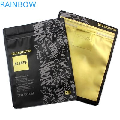 Fördernder Logo Printing Zipper-T-Shirt Zipverschluß transparente Verpackenkleiderpolytasche Opp