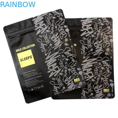 Fördernder Logo Printing Zipper-T-Shirt Zipverschluß transparente Verpackenkleiderpolytasche Opp