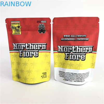 Gummiartiges Plastik-PET CMYK 180mic Kräuter stehen oben Taschen-Offsetdruck