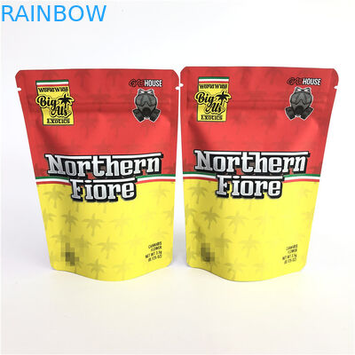 Gummiartiges Plastik-PET CMYK 180mic Kräuter stehen oben Taschen-Offsetdruck