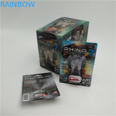 Nashorn-Karten-Sex PillPackaging 3D sexueller Pillen-Kasten Karten-des heißen Verkaufs-neuen Nashorn-30000 auf Lager