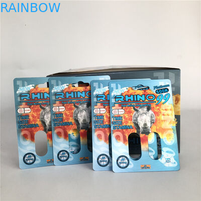 Nashorn 99 Nashorn-Karten des Doppelt-500k des Loch-3D für männliche Verbesserungs-Pille