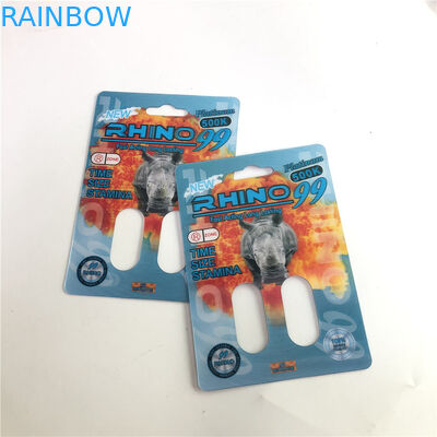 Nashorn 99 Nashorn-Karten des Doppelt-500k des Loch-3D für männliche Verbesserungs-Pille