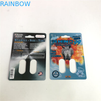 Nashorn 99 Nashorn-Karten des Doppelt-500k des Loch-3D für männliche Verbesserungs-Pille