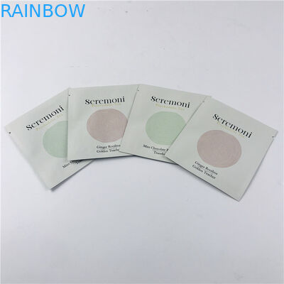 Gewohnheit druckte kleine drei Seite Siegelverpackentaschen mit Reißverschluss-kleinen Kissen für das Tee-Verpacken