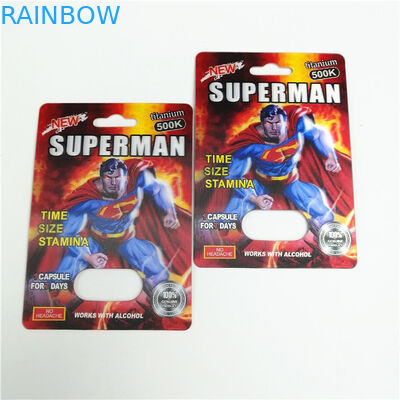 350g Pappe Gravnre, welches die Blasen-Karte verpackt für Sex-Pille druckt