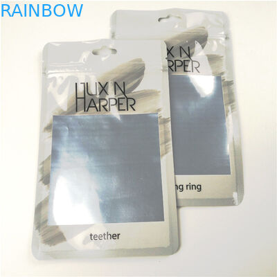 Glattes klares vorderes Druckzipverschluss-Taschenverpacken der Aluminiumfolie der Plastiktaschen der Zahnseide kundengebundenes digitales
