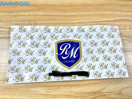 Wiederversiegelbare drei Seitendichtung flache Plastik-Taschen sehen durch Zigarren-Feuchtigkeits-Beutel-das Plastikunkraut-Nahrungsmittelbeutel-Verpacken