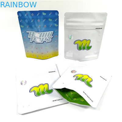 Wiederverwendbare Digital, die Nahrungsmitteldruckt, plastiktasche Doypack, das Aluminiumreißverschluß kundenspezifischen Geruch-Beweis Plastik sich bauscht für gummiartige Plätzchen einsackt