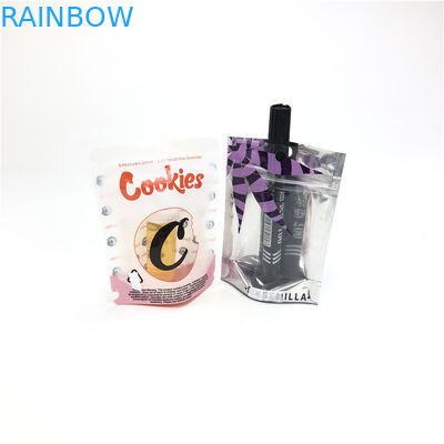 Plätzchen-Plastik der leichten Berührung 1/8oz 3.5g der Blumensamen-CBD Folien-Beutel-Verpacken kindersicheres