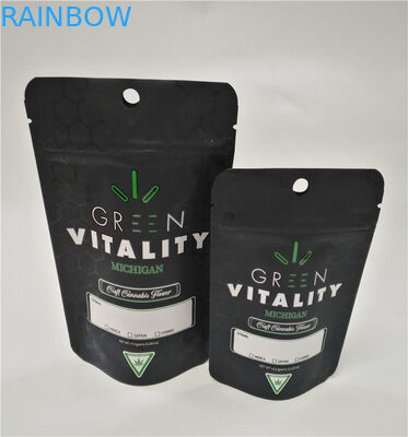 Nahrungsmittelgradkundengebundene Druckfolie lamellierte wiederversiegelbaren doypack CBD Plastik Süßigkeitsstand mit Reißverschluss herauf Tasche