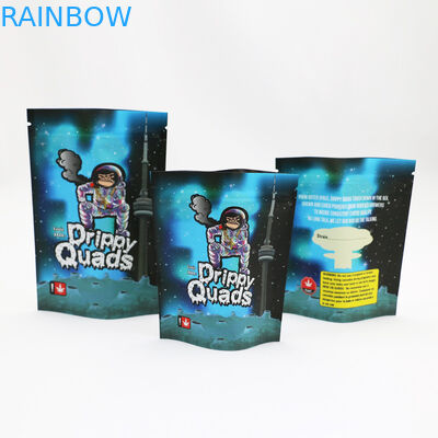 Folien-Reißverschluss-Geruch prüfen Unkraut-Verpackentasche CMYK Plastik