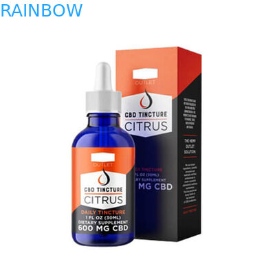 Schwarzer Papier-Tropfflasche-Rohr-Kasten 200mic CMYK 10ml