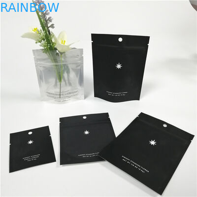 Aluminiumfolie-Tasche mit Reißverschluss CMYK Matte Blacks VMPET 140micron