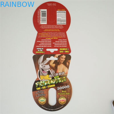 Hologramm-heiße stempelnde Kapsel-Verpackenkarte Rhuno 100K