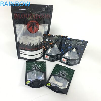 Pulverisieren Sie wiederverwendbaren Aluminiumfolie-Beutel gummiartiges Cbd CMYK 120micron