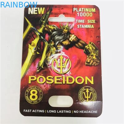 Schwarze weiße Sex-Pillen-Papierkarten des Panther-CMYK 8*12cm für Pille