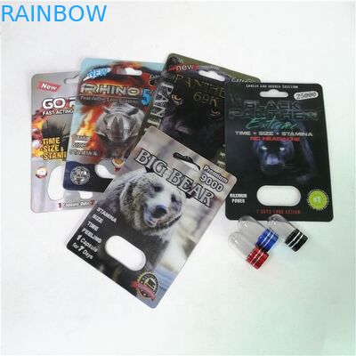 Nashorn 99 Pillen der Verbesserungs-500K, die Karten-Seidendruck verpacken