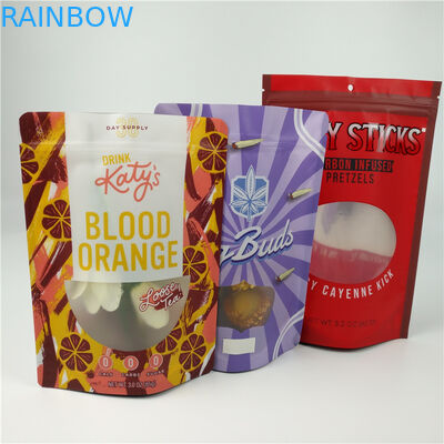 Ausgang taschen-Gravüren-Drucken Edibles Plastik Verpackenmit reißverschluß