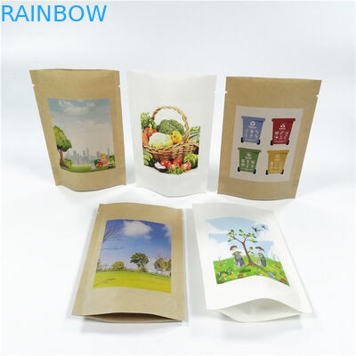 Kraftpapier MOPP VMPET stehen oben Taschen mit Reißverschluss 18x26cm