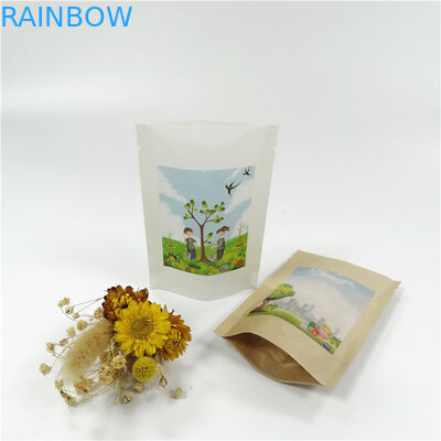 Kraftpapier MOPP VMPET stehen oben Taschen mit Reißverschluss 18x26cm