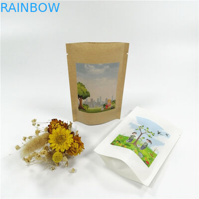 Kraftpapier MOPP VMPET stehen oben Taschen mit Reißverschluss 18x26cm