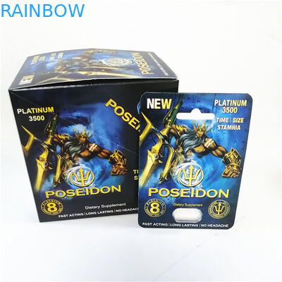 Pussycat-Paket-Nashorn-Kapsel-Pillen bedecken Karten-UVdrucken mit Blasen