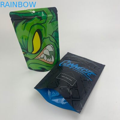 Plastikbeutel 180micron VMPET LLDPE Nahrungsmittelmit reißverschluß