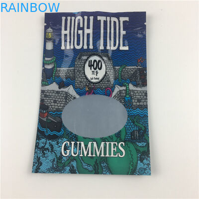 Seitenunkraut-mit Reißverschluss Plastik-prüfen kundenspezifischer Druckbeutel-Geruch der dichtungs-drei essbares