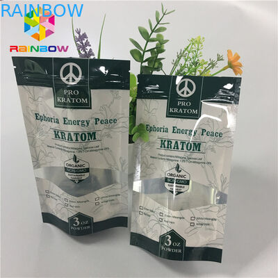 Wiederversiegelbarer Geruch-Beweis-Plastik-Reißverschluss stehen oben Beutel mit Fenster