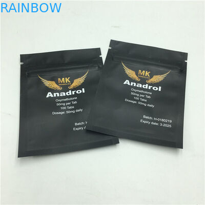 Reißverschluss Matte Snack Plastic Pouches Packaging druckte die versiegelte Seite drei