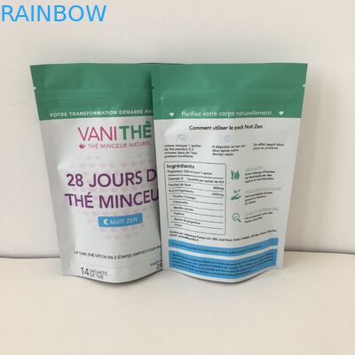 Aluminiumfolie-Stand herauf die Reißverschluss-Imbiss-Tasche, die Digital gedruckt verpackt