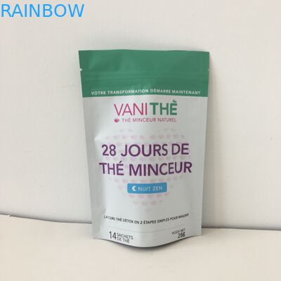 Aluminiumfolie-Stand herauf die Reißverschluss-Imbiss-Tasche, die Digital gedruckt verpackt