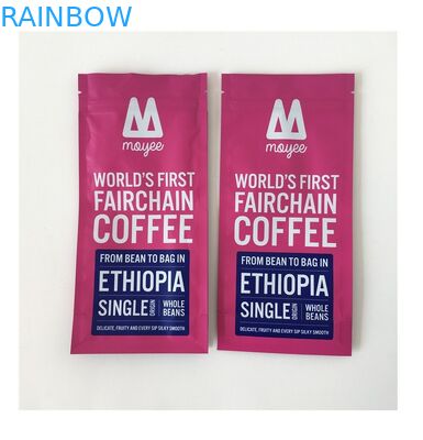 Reißverschluss-Kaffee-Bean Packaging Smell Proof With-Heißsiegel-Seiten-Keil