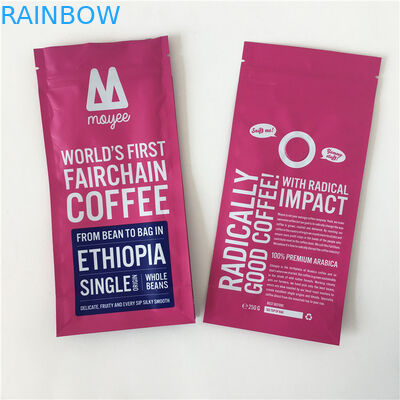 Reißverschluss-Kaffee-Bean Packaging Smell Proof With-Heißsiegel-Seiten-Keil