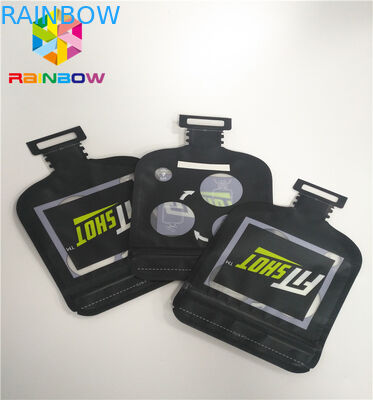 Süßigkeit, die unregelmäßige Form-kundenspezifische Plastiktaschen mit Reißverschluss verpackt