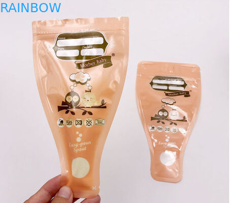 Vor entkeimter einfrierender 8oz Muttermilch-Speicher sackt den doppelten versiegelten Reißverschluss ein