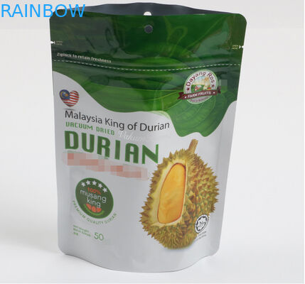 Wiederversiegelbarer 120 Mic Stand Up Food Packaging Beutel mit Reißverschluss