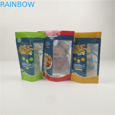 Glatter Trockenfisch-Plastikreißverschluss-Aluminiumfolie, die mit klarem Fenster verpackt