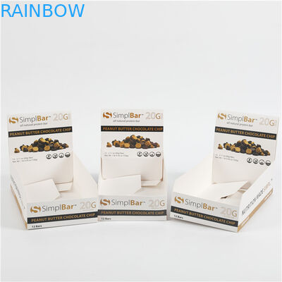 Imbiss-Frucht-Schokoriegel-Anzeigen-Papppapier-Kasten, der kundenspezifisches gedruckt verpackt