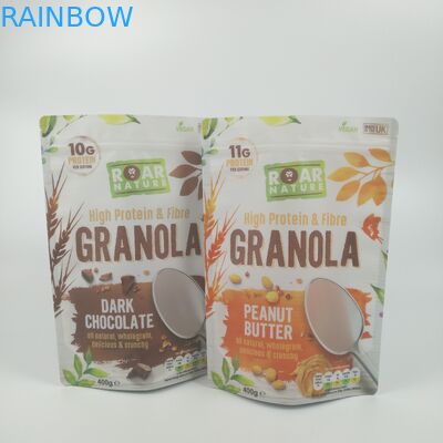 Reißverschluss stehen herauf Aluminiumfolie-wiederversiegelbare Beutel-das recyclebare Verpacken der Lebensmittel