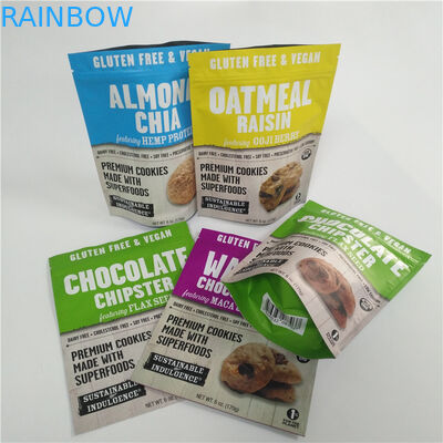 Süßigkeits-Bonbons kundenspezifische gedruckte Plastik-Digital stehen herauf Beutel mit Reißverschluss-Spitze