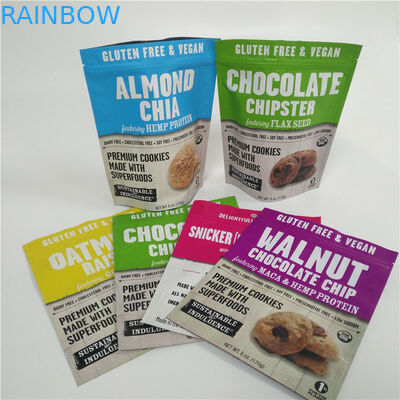 Süßigkeits-Bonbons kundenspezifische gedruckte Plastik-Digital stehen herauf Beutel mit Reißverschluss-Spitze