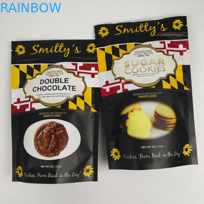 Freundliche Matt Aluminum Foil Stand Up Taschen Eco mit Reißverschluss für Nuss-Nahrung