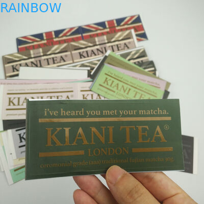 Einzigartige kundengebundene klebende wasserdichte Aufkleber-Nahrungsmittel-Wasser-Flasche kundenspezifischer Logo Printed Labels Sticker