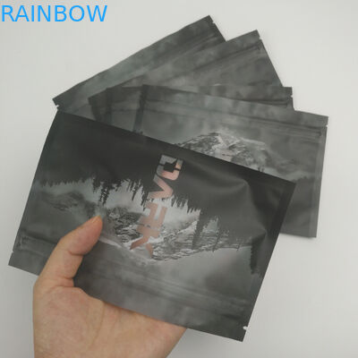 Klarer Front Back Window Heat Sealed-Geruch-Beweis-wiederversiegelbarer Zipverschluß, der Seitendichtung Doypack des Plastik-Nahrungsmittelspeicher-drei verpackt