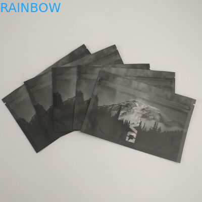 Klarer Front Back Window Heat Sealed-Geruch-Beweis-wiederversiegelbarer Zipverschluß, der Seitendichtung Doypack des Plastik-Nahrungsmittelspeicher-drei verpackt