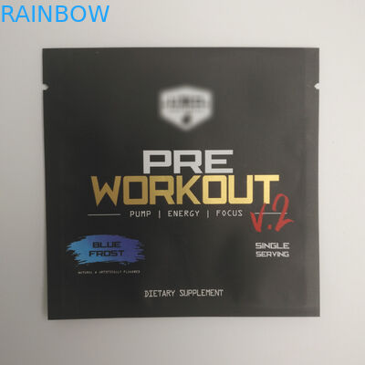 Gold druckte kosmetische Siegelseitendichtungs-Taschen des taschen-kleine Kissen-Aluminiumfolie-Plastikimbiss-Heißsiegel-drei