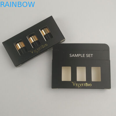 Kundenspezifischer Logo Gold Foil-UVdruckrechteckrohr-Pappkosmetischer Papierverpackenkasten für Wesentlich-Serum-Hautpflege