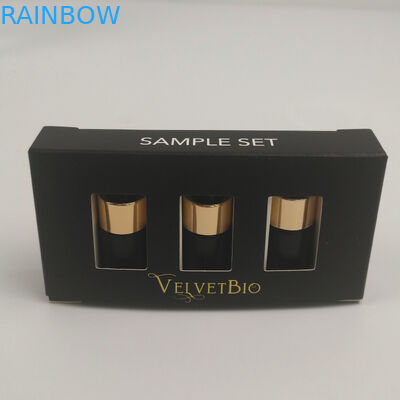 Kundenspezifischer Logo Gold Foil-UVdruckrechteckrohr-Pappkosmetischer Papierverpackenkasten für Wesentlich-Serum-Hautpflege